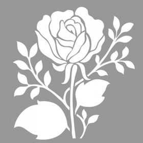 Artikel ST-684 Gül Dalı 2 Stencil Tasarımı 30x30 cm Kanvas Tablo
