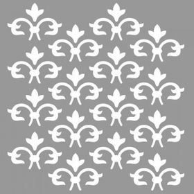 Artikel ST-691 Damask Devamlı Desen Stencil Tasarımı 30x30 cm Kanvas Tablo