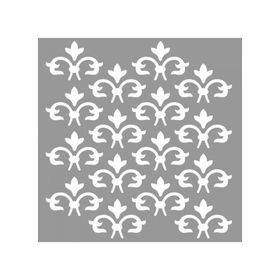 Artikel ST-691 Damask Devamlı Desen Stencil Tasarımı 30x30 cm Kanvas Tablo