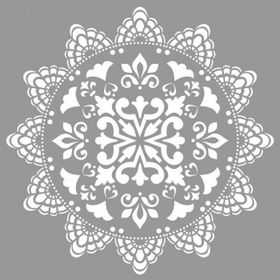 Artikel ST-694 Mandala 25 Stencil Tasarımı 30x30 cm Kanvas Tablo