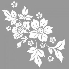 Artikel ST-711 Timber Stencil Tasarımı 30x30 cm Kanvas Tablo