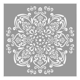 Artikel ST-718 Mandala 29 Stencil Tasarımı 30x30 cm Kanvas Tablo