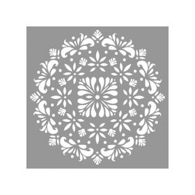 Artikel ST-723 Mandala 30 Stencil Tasarımı 30x30 cm Kanvas Tablo