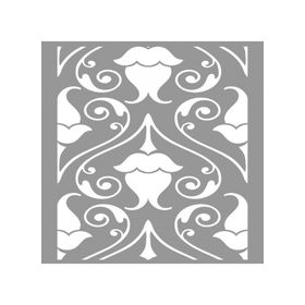 Artikel ST-725 Fındık Desen Stencil Tasarımı 30x30 cm Kanvas Tablo