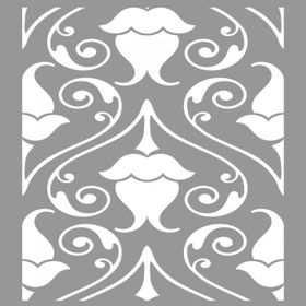 Artikel ST-725 Fındık Desen Stencil Tasarımı 30x30 cm Kanvas Tablo