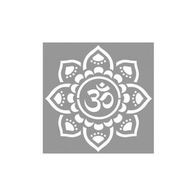 Artikel ST-729 Hint Mandala Stencil Tasarımı 30x30 cm Kanvas Tablo