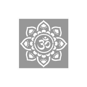 Artikel ST-729 Hint Mandala Stencil Tasarımı 30x30 cm Kanvas Tablo