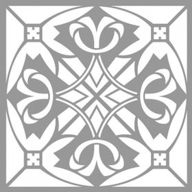 Artikel ST-732 Helena Stencil Tasarımı 30x30 cm Kanvas Tablo