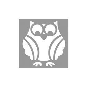 Artikel ST-734 Vogel Stencil Tasarımı 30x30 cm Kanvas Tablo