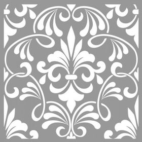 Artikel ST-738 Aubrey Stencil Tasarımı 30x30 cm Kanvas Tablo