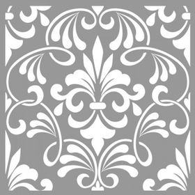 Artikel ST-738 Aubrey Stencil Tasarımı 30x30 cm Kanvas Tablo