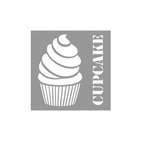 Artikel ST-743 Cupcake Stencil Tasarımı 30x30 cm Kanvas Tablo