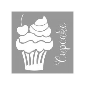 Artikel ST-746 Cupcake 2 Stencil Tasarımı 30x30 cm Kanvas Tablo