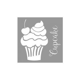 Artikel ST-746 Cupcake 2 Stencil Tasarımı 30x30 cm Kanvas Tablo