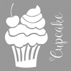 Artikel ST-746 Cupcake 2 Stencil Tasarımı 30x30 cm Kanvas Tablo
