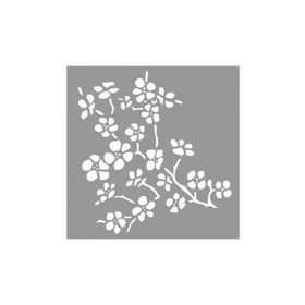 Artikel ST-747 Cherry Tree Stencil Tasarımı 30x30 cm Kanvas Tablo