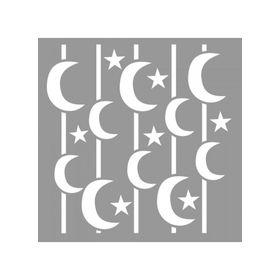Artikel ST-751 Aydede Stencil Tasarımı 30x30 cm Kanvas Tablo
