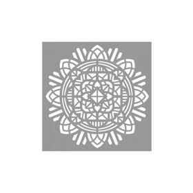 Artikel ST-752 Tribal Mandala Stencil Tasarımı 30x30 cm Kanvas Tablo