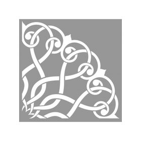 Artikel ST-755 Sarmaşık Quad Mandala Stencil Tasarımı 30x30 cm Kanvas Tablo