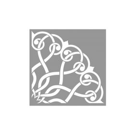 Artikel ST-755 Sarmaşık Quad Mandala Stencil Tasarımı 30x30 cm Kanvas Tablo