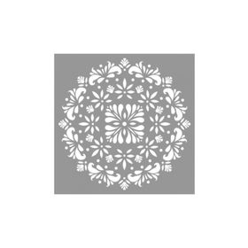 Artikel ST-759 Mandala 33 Stencil Tasarımı 30x30 cm Kanvas Tablo