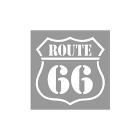 Artikel ST-765 Route Stencil Tasarımı 30x30 cm Kanvas Tablo