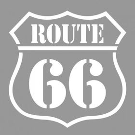 Artikel ST-765 Route Stencil Tasarımı 30x30 cm Kanvas Tablo