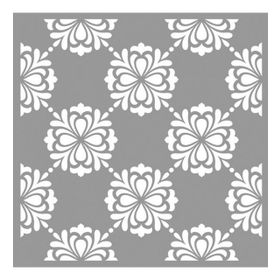 Artikel ST-768 Karo Acacia Stencil Tasarımı 30x30 cm Kanvas Tablo