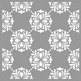 Artikel ST-768 Karo Acacia Stencil Tasarımı 30x30 cm Kanvas Tablo