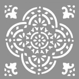 Artikel ST-774 Karo Calla Stencil Tasarımı 30x30 cm Kanvas Tablo