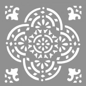 Artikel ST-774 Karo Calla Stencil Tasarımı 30x30 cm Kanvas Tablo