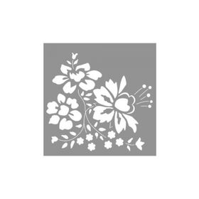 Artikel ST-775 Dahlia Stencil Tasarımı 30x30 cm Kanvas Tablo