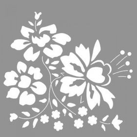 Artikel ST-775 Dahlia Stencil Tasarımı 30x30 cm Kanvas Tablo