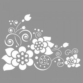 Artikel ST-776 Delphine Stencil Tasarımı 30x30 cm Kanvas Tablo