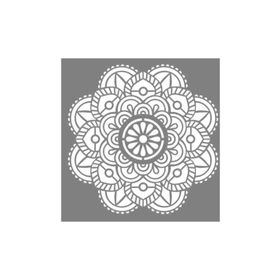 Artikel ST-779 Mandala 35 Stencil Tasarımı 30x30 cm Kanvas Tablo