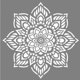 Artikel ST-780 Mandala 36 Stencil Tasarımı 30x30 cm Kanvas Tablo