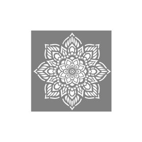 Artikel ST-780 Mandala 36 Stencil Tasarımı 30x30 cm Kanvas Tablo