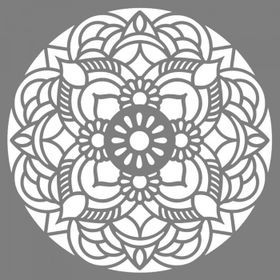 Artikel ST-781 Mandala 37 Stencil Tasarımı 30x30 cm Kanvas Tablo