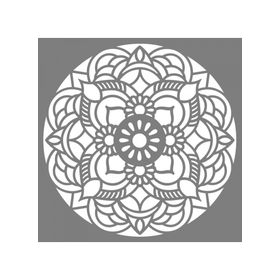 Artikel ST-781 Mandala 37 Stencil Tasarımı 30x30 cm Kanvas Tablo