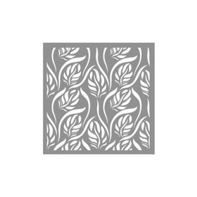 Artikel ST-795 Ivy Desen Stencil Tasarımı 30x30 cm Kanvas Tablo