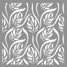 Artikel ST-795 Ivy Desen Stencil Tasarımı 30x30 cm Kanvas Tablo