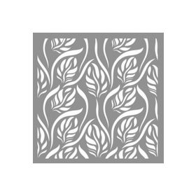 Artikel ST-795 Ivy Desen Stencil Tasarımı 30x30 cm Kanvas Tablo