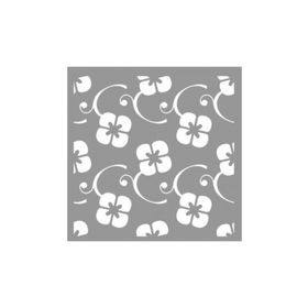 Artikel ST-800 Yasemin Desen Stencil Tasarımı 30x30 cm Kanvas Tablo