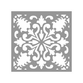 Artikel ST-802 Karo Juniper Stencil Tasarımı 30x30 cm Kanvas Tablo