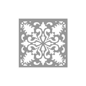 Artikel ST-802 Karo Juniper Stencil Tasarımı 30x30 cm Kanvas Tablo