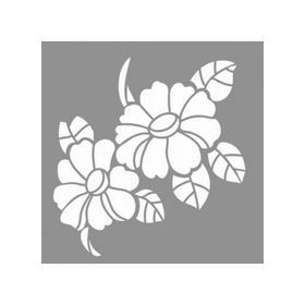 Artikel ST-807 Marigold Stencil Tasarımı 30x30 cm Kanvas Tablo