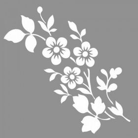 Artikel ST-808 Myrtle Stencil Tasarımı 30x30 cm Kanvas Tablo