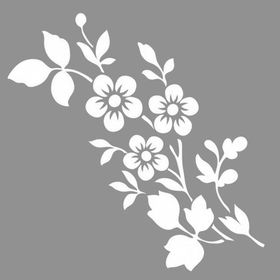 Artikel ST-808 Myrtle Stencil Tasarımı 30x30 cm Kanvas Tablo