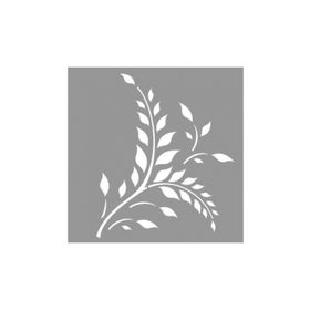Artikel ST-809 Fern Stencil Tasarımı 30x30 cm Kanvas Tablo