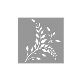 Artikel ST-809 Fern Stencil Tasarımı 30x30 cm Kanvas Tablo